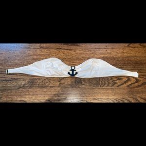 White Bandeau Bikini Top